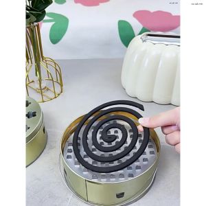 Hộp Nhang Muỗi Quai Xách Thép Không Gỉ Thân Cao Chống Nóng An Toàn.