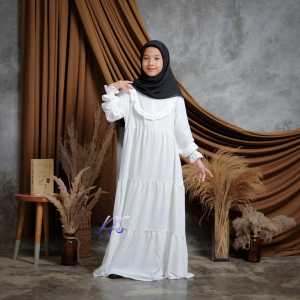 GAMIS cringkle ANAK perempuan 6-16 tahun  remaja tanggung fashion muslim kids girl susun premium