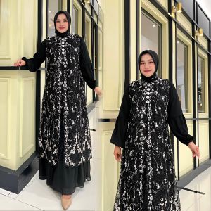 GAMIS MAHARANI / GAMIS LEBARAN 2025 OUTER TILE / GAMIS PESTA TERBARU VIRAL KEKINIAN