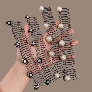 Xược cài tóc hoa mai lò xo cài tóc lược cài tóc thời trang hàn quốc lược cài tóc con gọn hàng