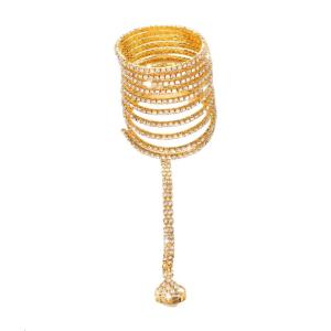 Lấp lánh thạch cuộn dây vòng đeo tay cho phụ nữ dây đeo tay có thể điều chỉnh độ dài cho ngày đặc biệt bãi biển