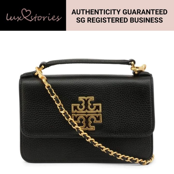 Tory Burch Britten Mini Top Handle Bag 73509 Lazada Singapore