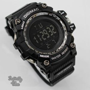 Infinitytime Jam Tangan Digimac 8198 Cowok Digital Strap Rubber Kualitas Original Water Resistant