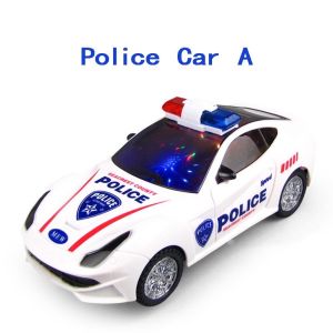 Mini Music Police Car Police Toys Car Speed War Riding Flashing Light and Sound Mainan Budak Kereta Polis 警察玩具车