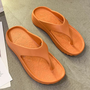 Free Shipping WomenS Outdoor Fashion Flip-Flops Soft-Soled Thick-Heeled Wedge-Shaped CoupleS Sandals Beach Sandals For Men