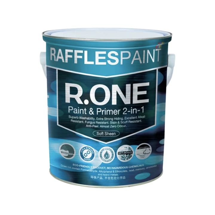 RAFFLES PAINT R.One Paint and Primer 2in1 (1 Litre / 5 Litre / 20