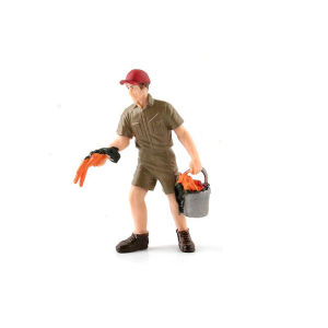 MAOMEI 1:25 Scale Feeder Worker Children Gift Kid Toy Action Farmer People Model Farm Human Figure Home Decoration Simulation Farmer