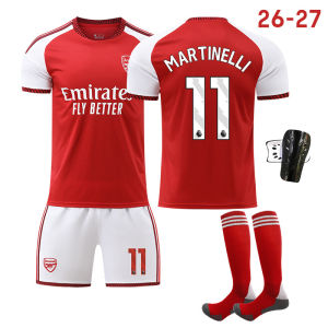 AE26-27 Arsenal home jersey 7 Saka number 41 Rice Football Uniform Set for Children and Adults Sports Vest