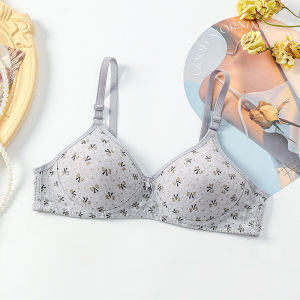 SEA AMILA   บราผู้หญิงพิมพ์ลายดอกไม้ สวมใส่สบาย ไม่มีโครงเหล็ก ให้การสนับสนุนที่ดี