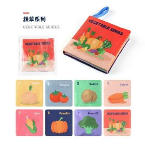 Cloth Books for Babies Soft Books with Crinkle Paper Book Toys for Baby Tear Cloth Book