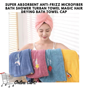 Super Absorbent Anti-frizz Microfiber Bath Shower Turban Towel Magic Hair Drying Bath Towel Cap