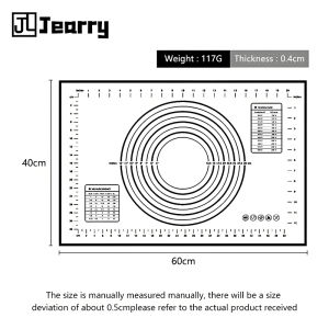Jearry Silicone Kneading Mat Food Grade Baking Needs Tools Fiberglass Flour Accessories Kitchenware