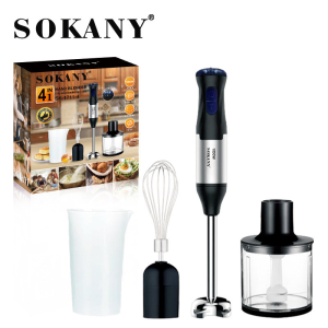 [SG STOCK]4 in 1 Electric Hand Blender Whisk Chopper Food Machine Detachable Multi-function 5-speed adjust Mixer