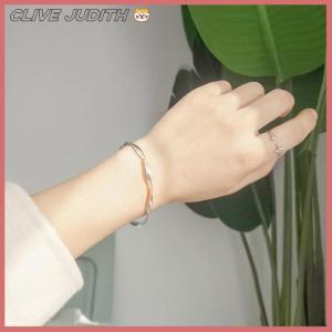 CISWGE Classic Premium Retro Style Twisted Twist Metal Bracelet for Women Simple Open Adjustable Trend Girls Jewelry Gift Accessories
