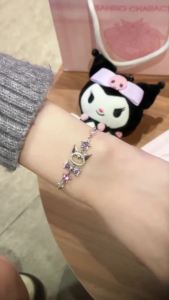 ZGO Sanrio Kuromi Bracelet For Woman Light Luxury Jewelry HelloKitty Equisite Birthday Gift 6106