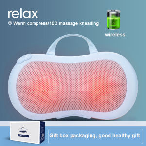 Wireless Massage Pillow Portable Electric Massager Multifunction Full Body Massage Back Shoulder Cervic Spinal Car Home