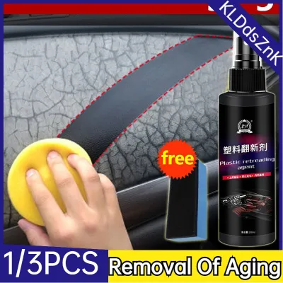 old car into new car Laojiang car plastic nano coating car coating spray car plastic restorer 100ml 3 times concentrated non-greasy non-sticky lasting 60 days after one use plastic coating for car coating body kereta car nano coating spray