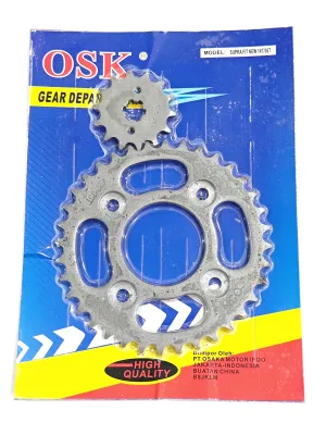 Gear Gir Pres Set Depan Belakang Supra Fit New / Supra X 125