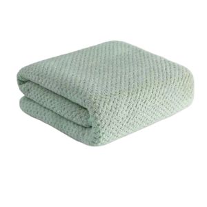 HDTRJ Microfiber Coral Fleece Bath Towel Pineapple Plaid Absorbent Pool Towel Household Large Size Beach Towel Bathroom