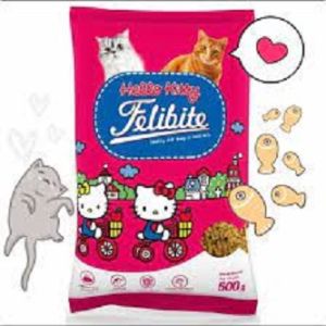 Makanan Kucing Felibite 500g 1kg Bntuk ikan dan donat