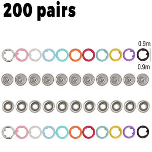 [Xzxinzhan] 500 cái nút kẹp năm ngạnh bằng thép không gỉ nút cái đính bằng kim loại với kìm dụng cụ lắp đặt túi quần áo tự làm Bộ khuy may quần jean