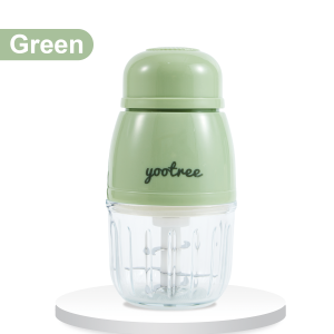 yootree Mini Baby Food Maker Baby Food Processor Glass Bowl BPA Free Baby Food Blender 6 Stainless Steel Blades Food Chopper for Fruit Vegetable Meat 4M+