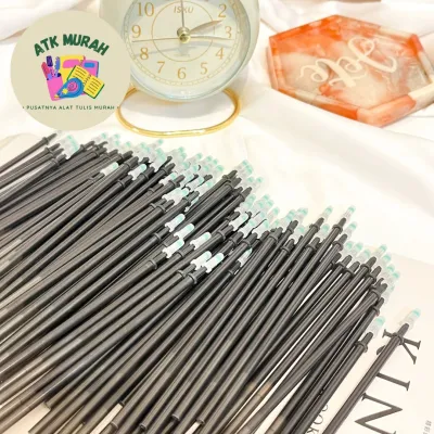 REFILL PULPEN ERASABLE BISA DIHAPUS TINTA HITAM BISA DIPAKAI DI PULPEN ODEMEI DAN PULPEN LAINNYA VARIAN 4 BIJI 12 BIJI DAN 20 BIJI