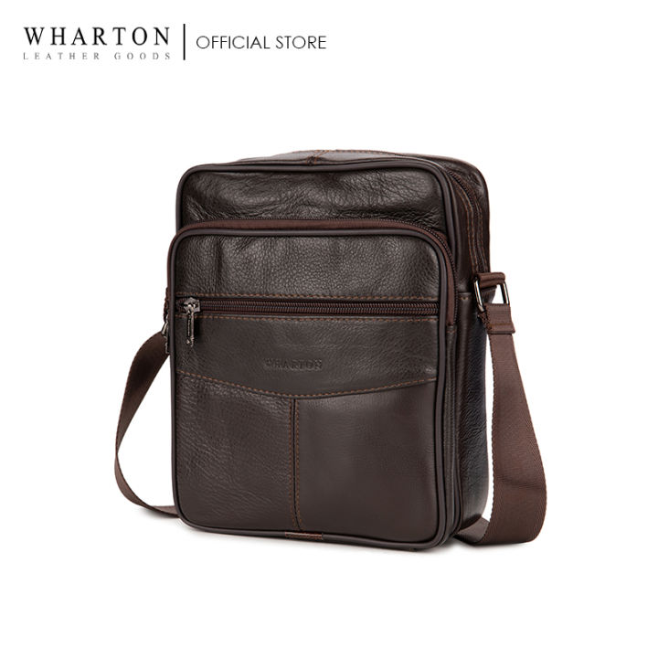 Wharton Slim Leather Sling Bag Lazada PH