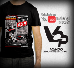 KAOS MOTOR HONDA ASTREA GRAND COMIC - KAOS DISTRO PRIA WANITA - KAOS PENDEK KATUN MURAH - KAOS CUSTOM