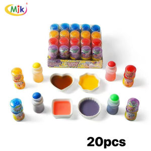 20PC Bubble polly super sour licked Snacks Rotating Bead Candy Strawberries Blueberries Oranges Grapes Candies Mk-308