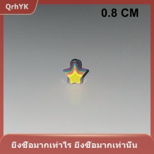【QrhYK】 ต่างหูรูปกระดูกรูปวงแหวนรูปดาวหลากสีทำจากสแตนเลสต่างหูรูปหัวใจน่ารักสำหรับผู้หญิงเครื่องประดับเจาะร่างกาย