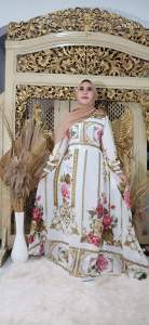 GAMIS SERUTI SULTAN FULL PRINTING BANGKOK IMPORT - FIT TO XL