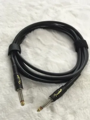 สายแจ็คกีตาร์ FENDER 5 เมตร สายต่อพ่วงสัญญาณสำหรับ กีตาร์ เบส เอเฟค แอมป์ และอื่นๆ ทำจากวัสดุอย่างดี ไร้เสียงรบกวน สินค้าพร้อมส่ง🚚