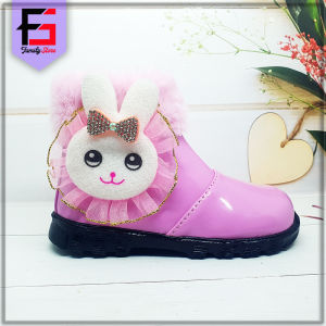 Sepatu Boots BONEKA Anak Perempuan Fashion Trendy / Sepatu Boots Resleting Anak Variasi Kelinci Lucu