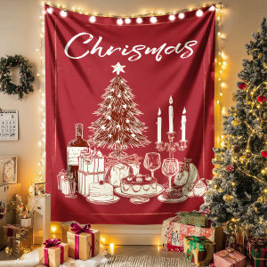 Christmas Hanging Cloth Atmosphere Decoration Scene Theme Mall Store Kindergarten Wall Christmas Decoration Background Cloth