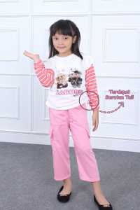 baju anak prempuan model cargo usia 1 tahun sampai 10 tahun