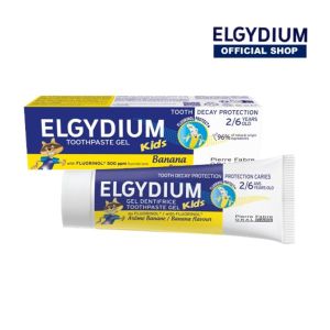 Elgydium KIDS BANANA Toothpaste 50ml (2-6 years) (Buy 1 Free 1 travel Size 7 ml)
