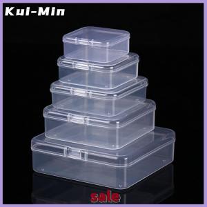 Kui-Min New Transparent Plastic Storage Box Photocards Small Card Storage Box Desk Organizer Box Classification Box Stationery