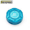 SEMSPEED Motorcycle CNC Front Brake Master Fluid Cover Tank Reservoir Cup For CFMOTO 450SR 2022-2023 2024. 