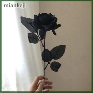 miankeji Hoa hồng đen Gothic Hoa Giả Hoa Giả Hoa hồng valentine