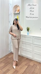 TERVIRALL ALIKA ONESET MATT KNIT PREMIUM  SANTAI KEKINIAN TERMURAH BY ANISSA