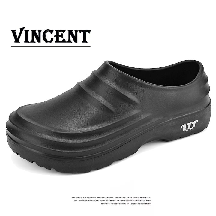 VINCENT VINCENT Chef Shoes Men Anti Slip Work Safety Shoes