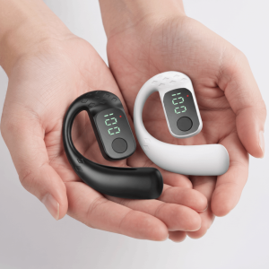 SVSAKZ168 HD Calling Mic Wireless Bluetooth Earphone Long Standby Surround Sound Open Earbud HiFi Stereo 180° Rotation Adjustable Bluetooth Headset Business Work