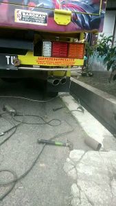 Knalpot suos/sos/sous truk Umplung ragasa PS 100 l300 traga elf