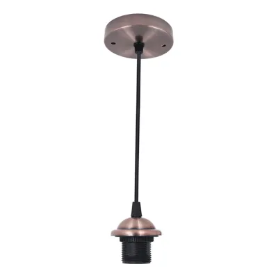 HQIANGDA Retro Vintage Ceiling Light Bulb Holder Pendant Light E27 Socket Lamp Base