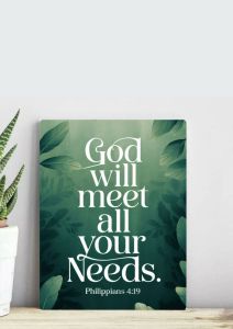 BIBLE VERSE WALL DECOR (A4 Size Sintra Board)