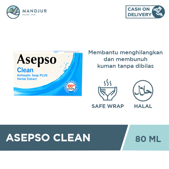 Asepso Clean 80 Gram Sabun Batang Antiseptik Lazada Indonesia