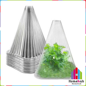 HB 10Pcs Plastic Plant Covers Weather-Proof Plant Hats Protection Outdoor Garden Supplies Seedling Prot