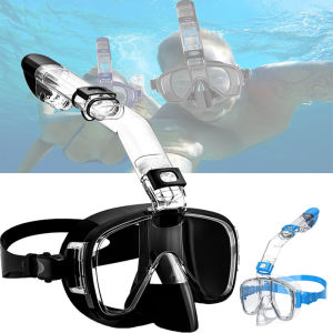 Masker Selam Dioptri Masker Snorkeling yang Dapat Disesuaikan Anti-Kabut Anti-Kebocoran Panorama untuk Orang Dewasa Kacamata Renang Anak-Anak