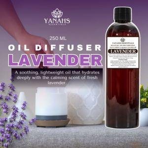 Lavender Fragrance Oil – 250ml Oil-Based Scent | For Diffusers Humidifiers & Candle Burners